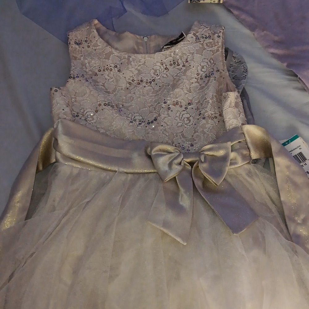 Rare editions gold dress size 12